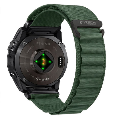 Pasek Tech-Protect Nylon Pro na Garmin Fenix 5X / 5X Plus / 6X / 6X Pro / 7X / 8 / 8 Pro / 9 / 9 Pro (47 mm) - zielony_0