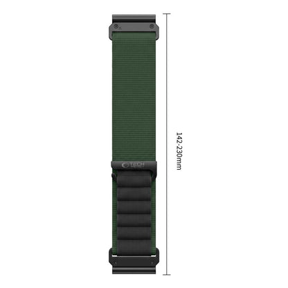 Pasek Tech-Protect Nylon Pro na Garmin Fenix 5X / 5X Plus / 6X / 6X Pro / 7X / 8 / 8 Pro / 9 / 9 Pro (51 mm) - czarno-zielony_2