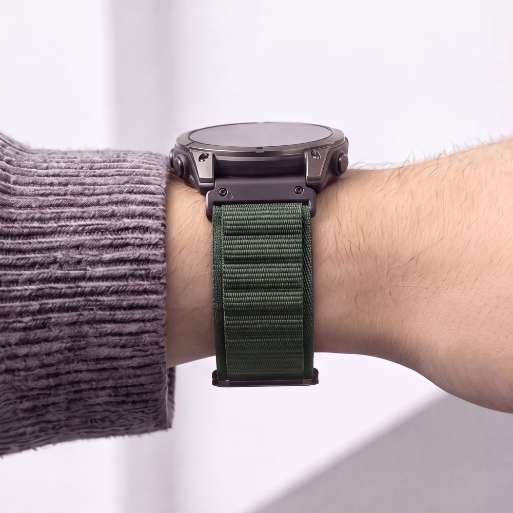 Pasek Tech-Protect Nylon Pro na Garmin Fenix 5X / 5X Plus / 6X / 6X Pro / 7X / 8 / 8 Pro / 9 / 9 Pro (51 mm) - zielony_5