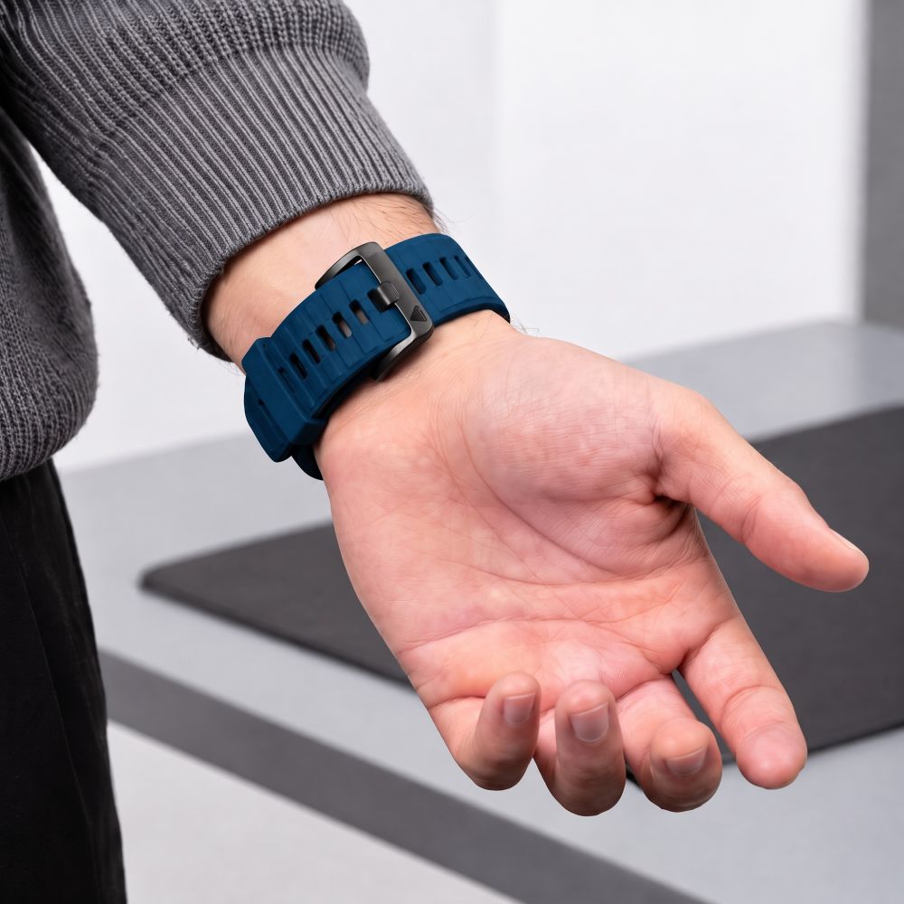 Pasek Tech-Protect Iconband Pro na Garmin Fenix 5X / 5X Plus / 6X / 6X Pro / 7X / 8 / 8 Pro / 9 / 9 Pro (51 mm) - granatowo-czarny_5