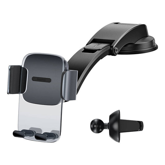 Car holder Baseus Easy Control Clamp for grille / dashboard (black)_0