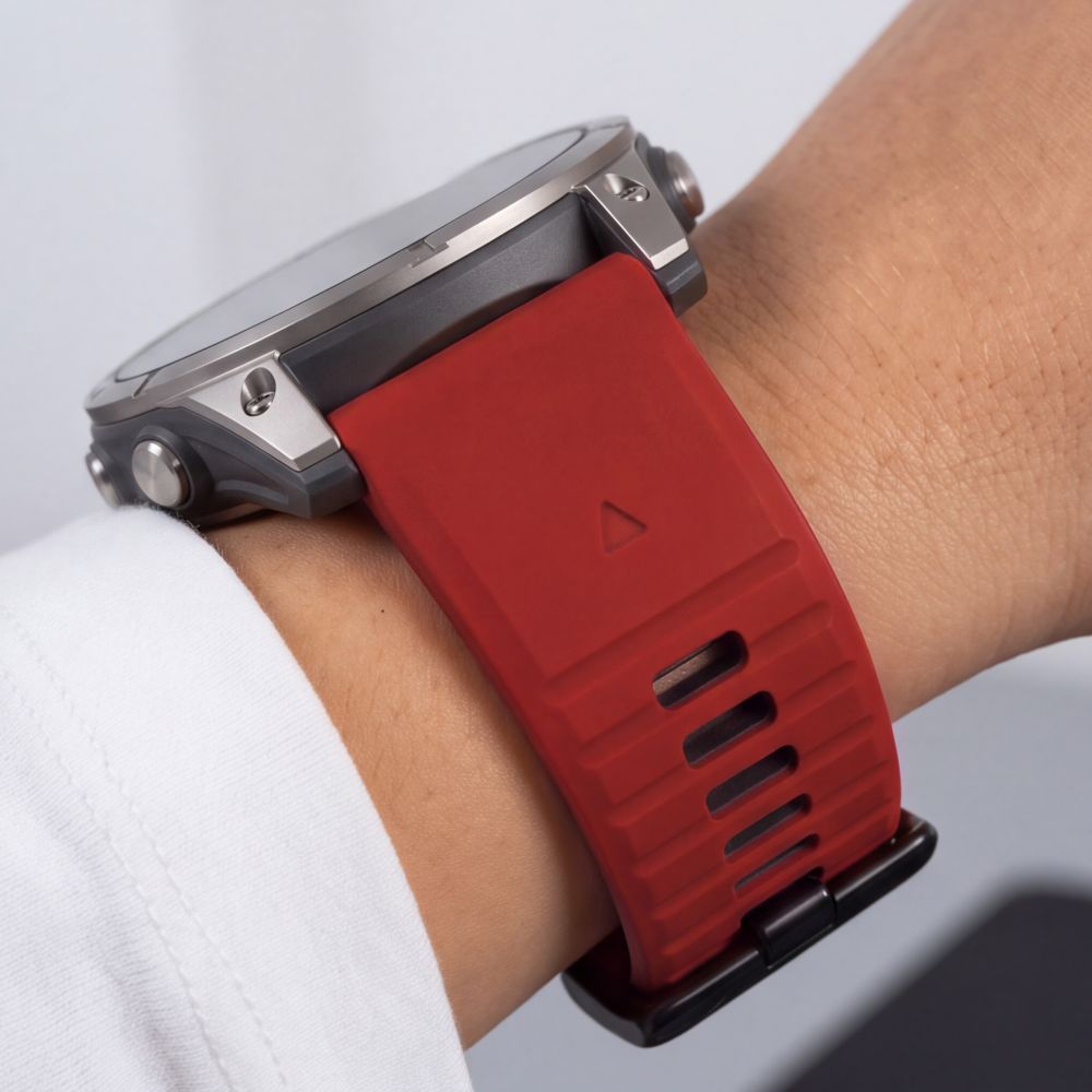 Pasek Tech-Protect Iconband Pro na Garmin Fenix 5X / 5X Plus / 6X / 6X Pro / 7X / 8 / 8 Pro / 9 / 9 Pro (51 mm) - czerwono-czarny_7