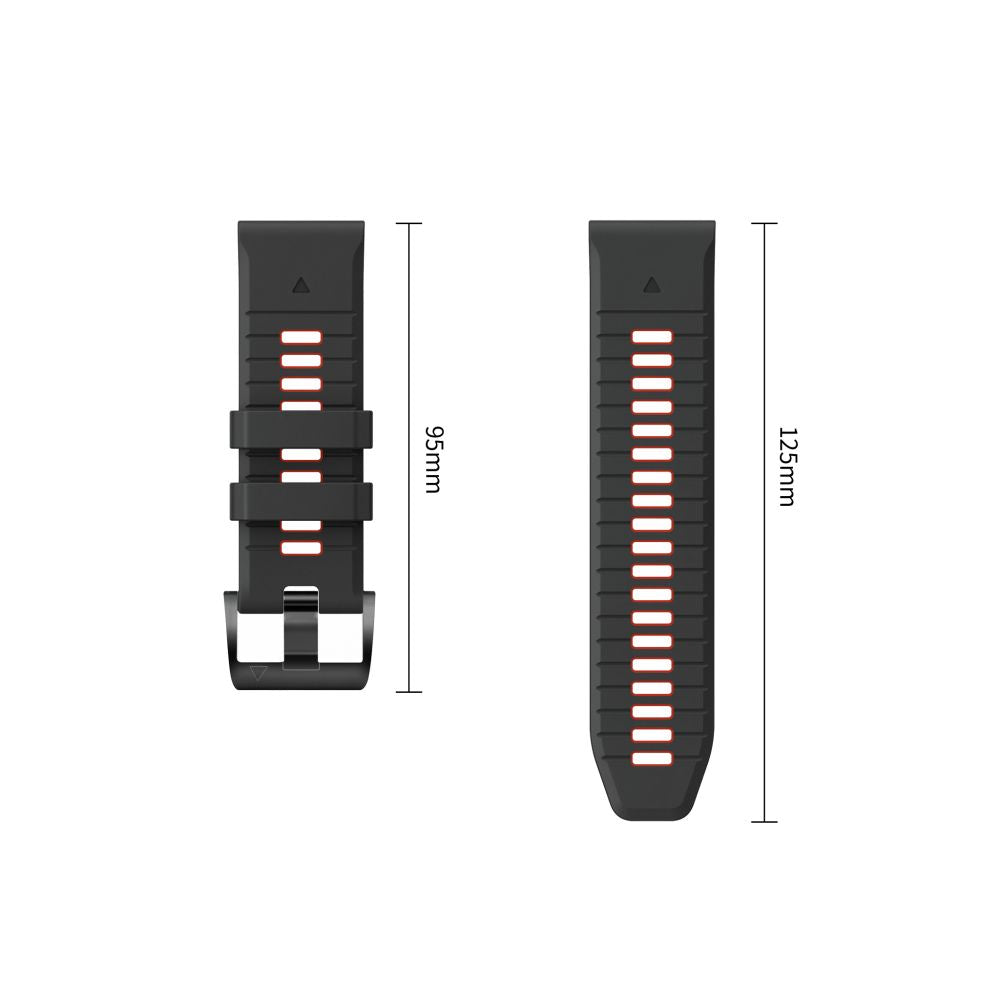 Pasek Tech-Protect Iconband Pro na Garmin Fenix 5X / 5X Plus / 6X / 6X Pro / 7X / 8 / 8 Pro / 9 / 9 Pro (47 mm) - czarno-czerwony_3