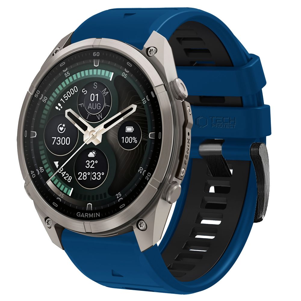 Pasek Tech-Protect Iconband Pro na Garmin Fenix 5X / 5X Plus / 6X / 6X Pro / 7X / 8 / 8 Pro / 9 / 9 Pro (47 mm) - granatowo-czarny_0