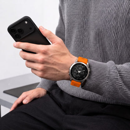 Pasek Tech-Protect Iconband Pro na Garmin Fenix 5X / 5X Plus / 6X / 6X Pro / 7X / 8 / 8 Pro / 9 / 9 Pro (47 mm) - pomarańczowo-czarny_4