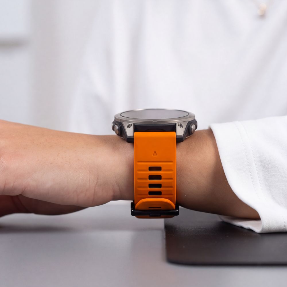 Pasek Tech-Protect Iconband Pro na Garmin Fenix 5X / 5X Plus / 6X / 6X Pro / 7X / 8 / 8 Pro / 9 / 9 Pro (47 mm) - pomarańczowo-czarny_6
