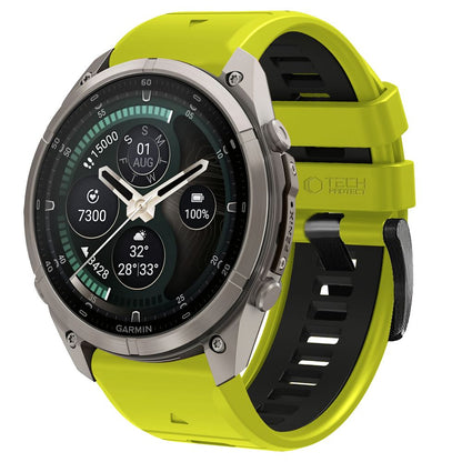 Pasek Tech-Protect Iconband Pro na Garmin Fenix 5X / 5X Plus / 6X / 6X Pro / 7X / 8 / 8 Pro / 9 / 9 Pro (47 mm) - limonkowo-czarny_0