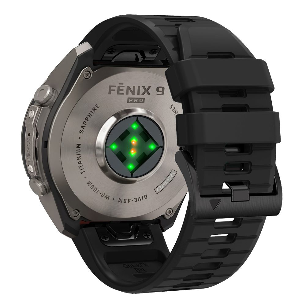Pasek Tech-Protect Silicone na Garmin Fenix 5 / 6 / 6 Pro / 7 / 8 / 8 Pro / E / 9 / 9 Pro (47 mm) - czarny_1