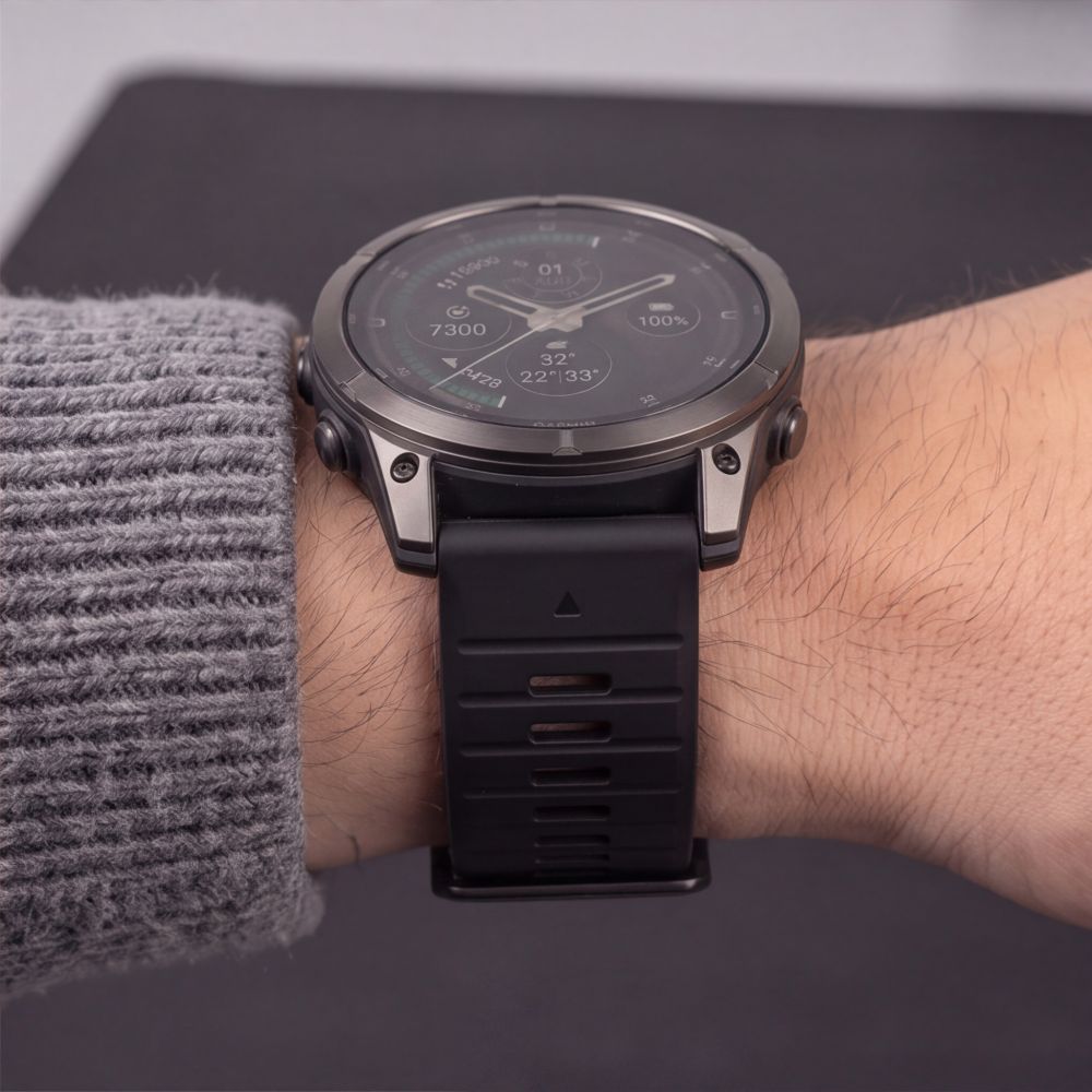 Pasek Tech-Protect Silicone na Garmin Fenix 5 / 6 / 6 Pro / 7 / 8 / 8 Pro / E / 9 / 9 Pro (47 mm) - czarny_7