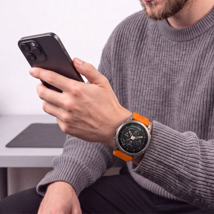 Pasek Tech-Protect Silicone na Garmin Fenix 5 / 6 / 6 Pro / 7 / 8 / 8 Pro / E / 9 / 9 Pro (47 mm) - pomarańczowy_7