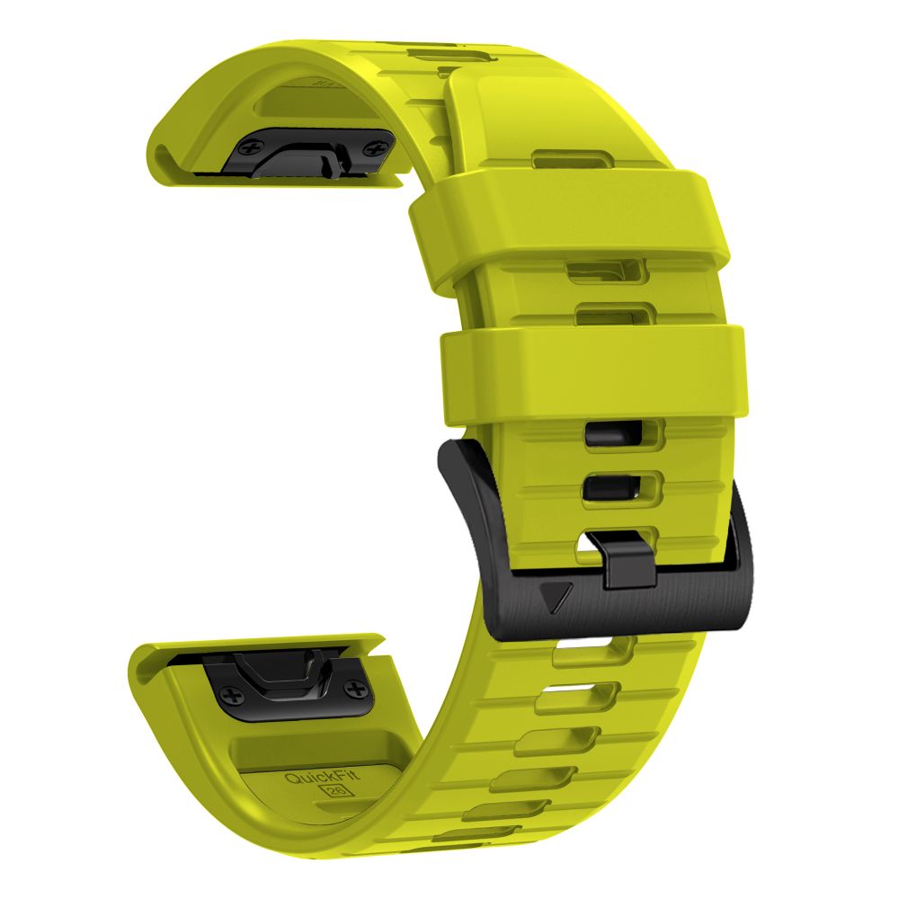 Pasek Tech-Protect Silicone na Garmin Fenix 5 / 6 / 6 Pro / 7 / 8 / 8 Pro / E / 9 / 9 Pro (47 mm) - limonkowy_2