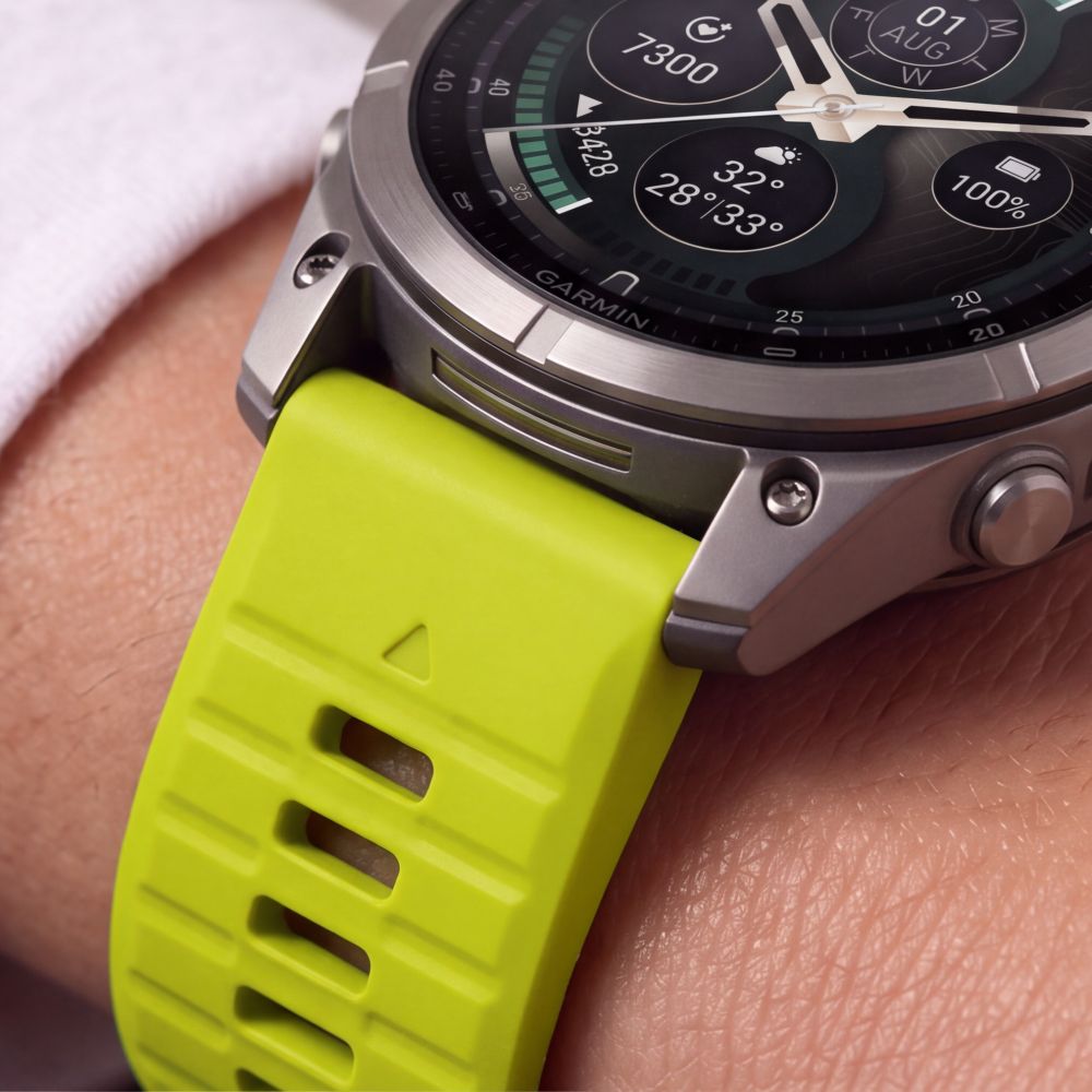 Pasek Tech-Protect Silicone na Garmin Fenix 5 / 6 / 6 Pro / 7 / 8 / 8 Pro / E / 9 / 9 Pro (47 mm) - limonkowy_5