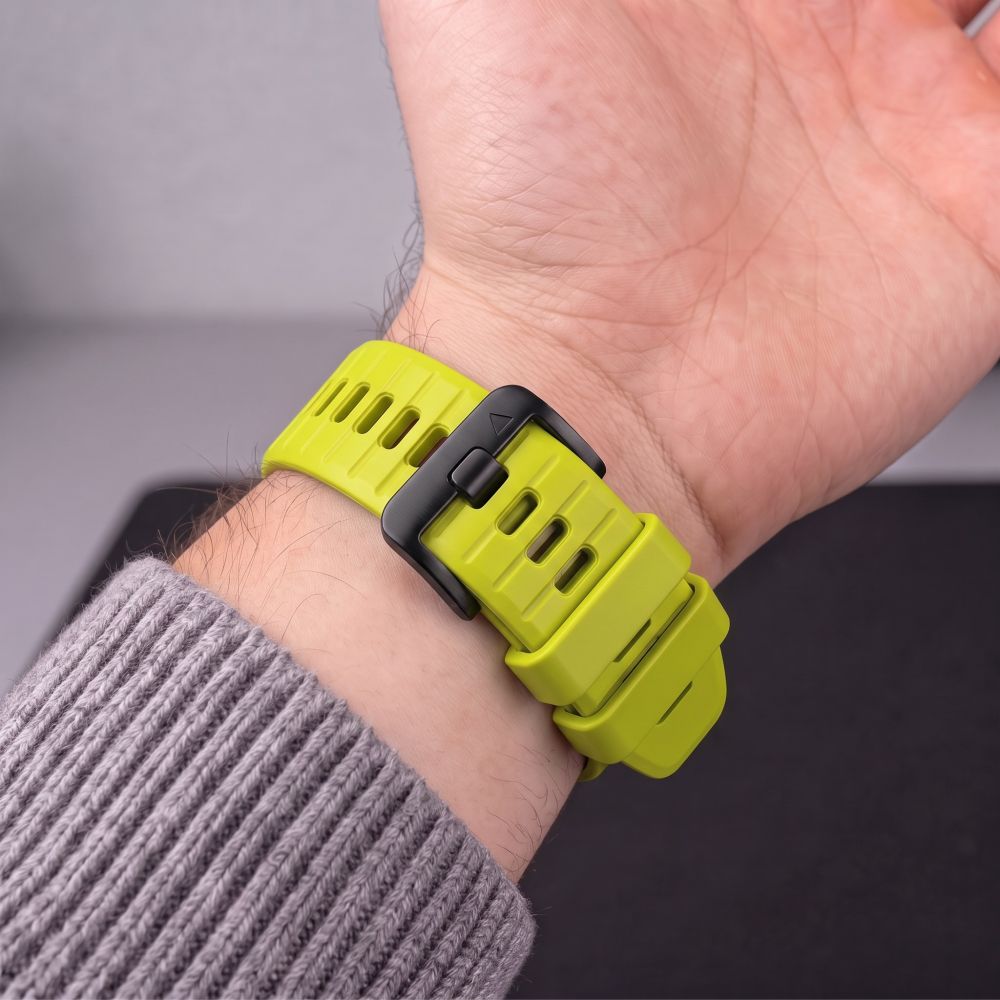 Pasek Tech-Protect Silicone na Garmin Fenix 5 / 6 / 6 Pro / 7 / 8 / 8 Pro / E / 9 / 9 Pro (47 mm) - limonkowy_6