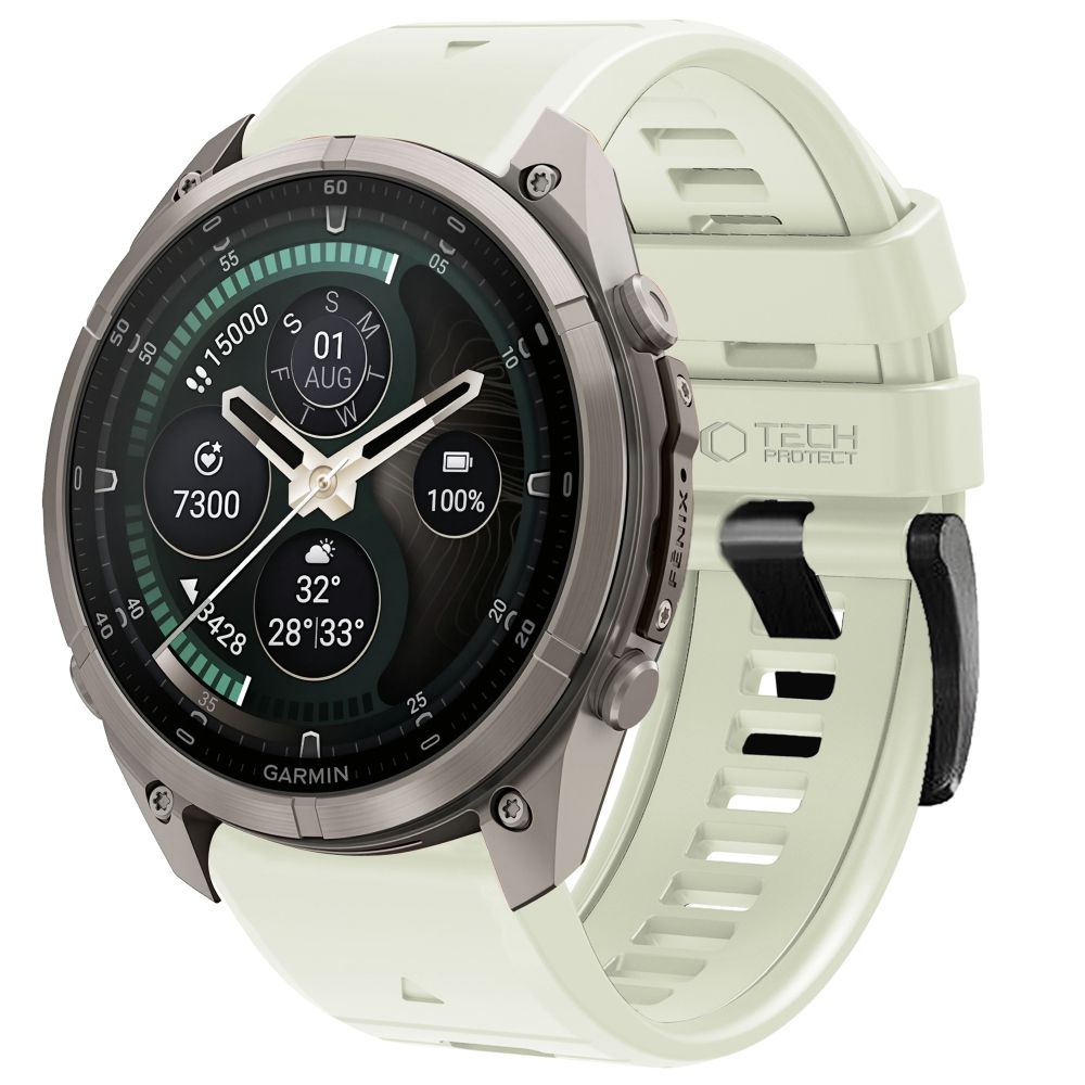 Pasek Tech-Protect Silicone na Garmin Fenix 5 / 6 / 6 Pro / 7 / 8 / 8 Pro / E / 9 / 9 Pro (47 mm) - szary_0