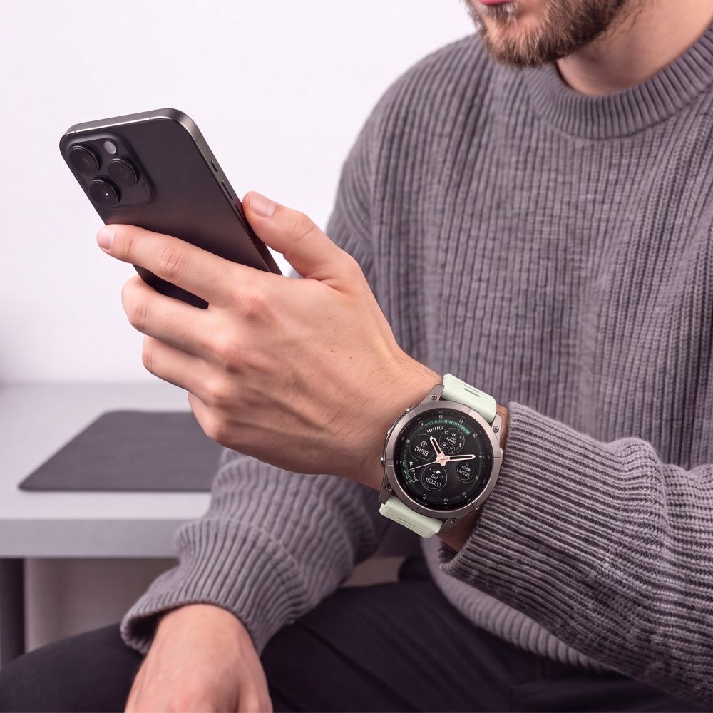 Pasek Tech-Protect Silicone na Garmin Fenix 5 / 6 / 6 Pro / 7 / 8 / 8 Pro / E / 9 / 9 Pro (47 mm) - szary_7