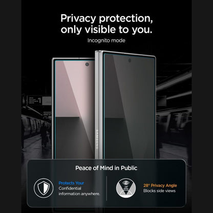 Protector de Ecrã Spigen Glas.tR EZ-FIT Pro HD / Preto / AGL12249 / Samsung Galaxy Z Fold7 / Z Fold8 Ultra - Privacy_10