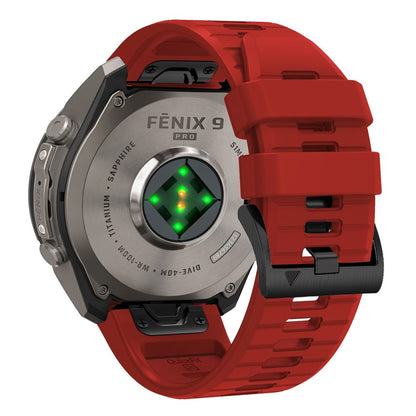 Pasek Tech-Protect Silicone na Garmin Fenix 5 / 6 / 6 Pro / 7 / 8 / 8 Pro / E / 9 / 9 Pro (47 mm) - czerwony_1