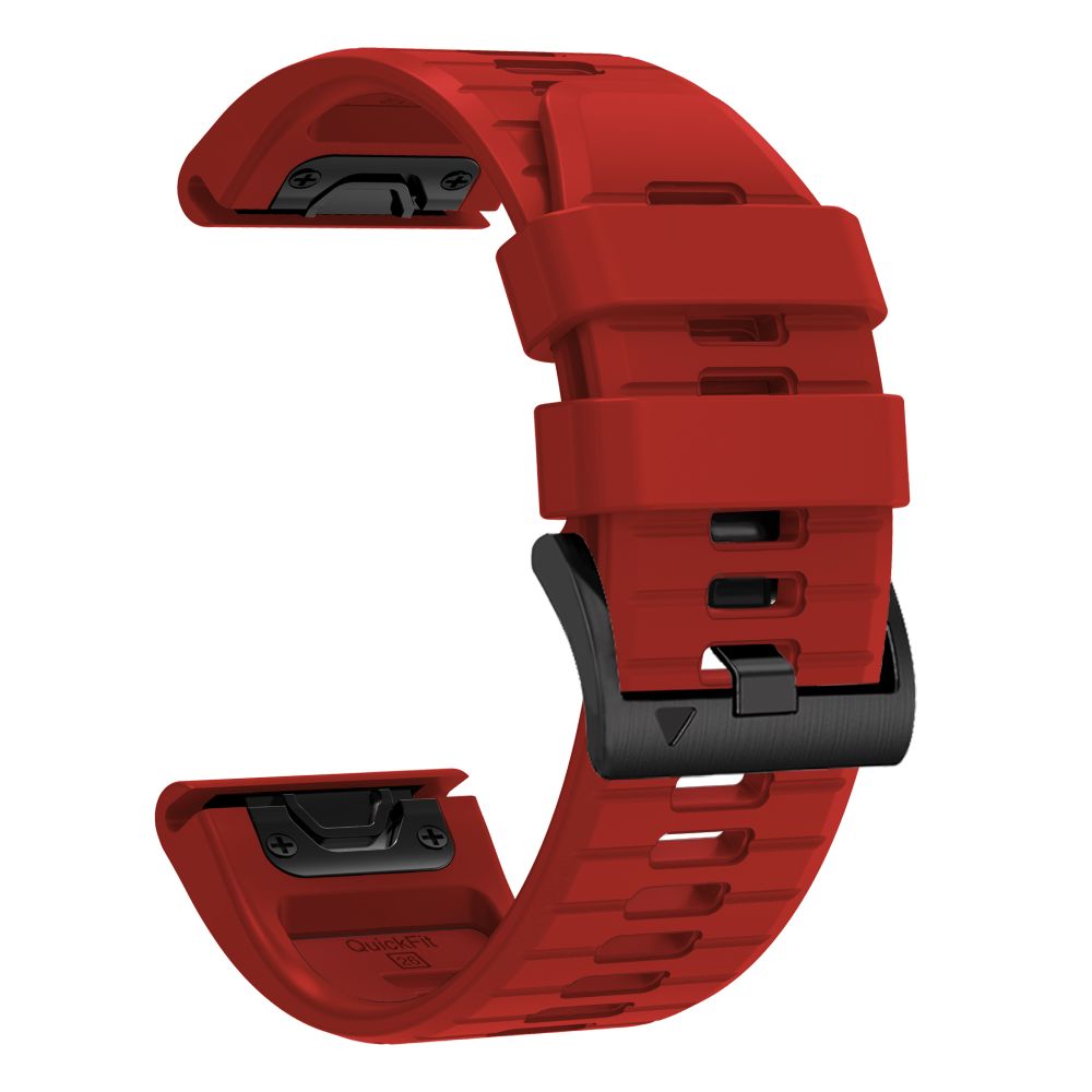 Pasek Tech-Protect Silicone na Garmin Fenix 5 / 6 / 6 Pro / 7 / 8 / 8 Pro / E / 9 / 9 Pro (47 mm) - czerwony_2