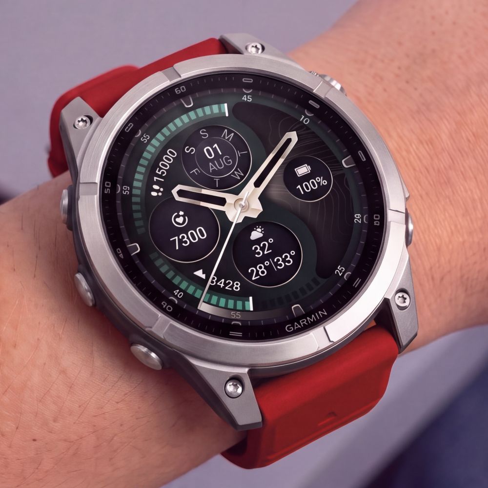 Pasek Tech-Protect Silicone na Garmin Fenix 5 / 6 / 6 Pro / 7 / 8 / 8 Pro / E / 9 / 9 Pro (47 mm) - czerwony_4