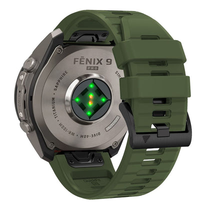 Pasek Tech-Protect Silicone na Garmin Fenix 5 / 6 / 6 Pro / 7 / 8 / 8 Pro / E / 9 / 9 Pro (47 mm) - zielony_1