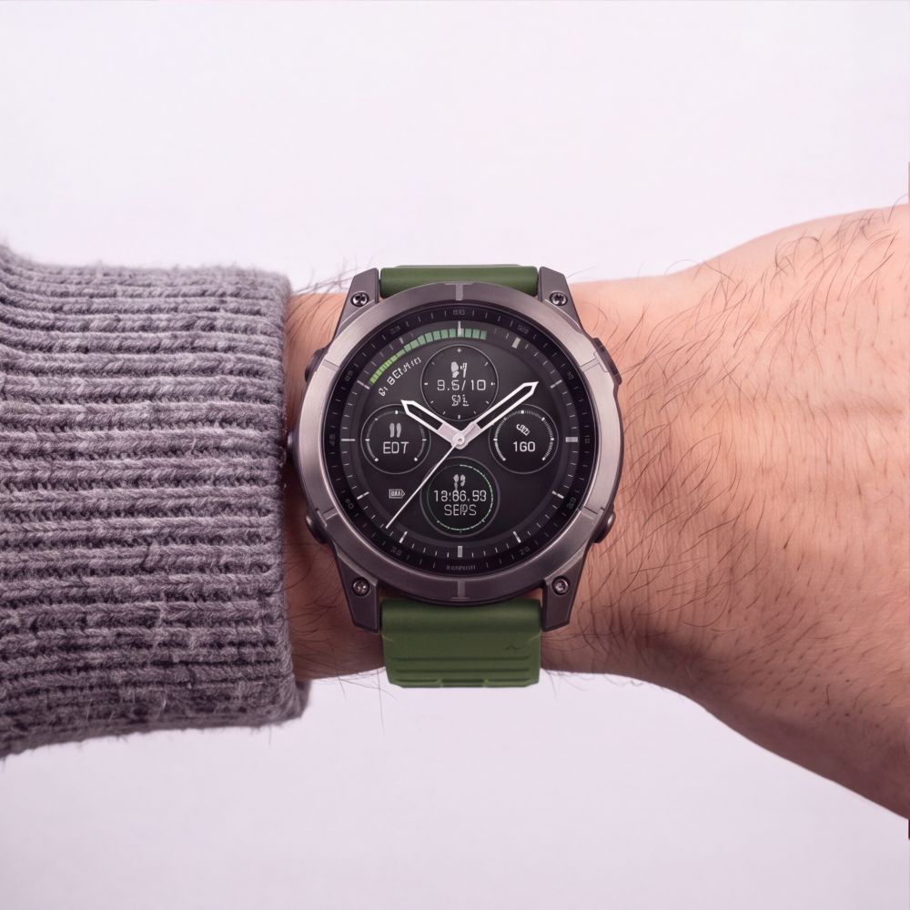 Pasek Tech-Protect Silicone na Garmin Fenix 5 / 6 / 6 Pro / 7 / 8 / 8 Pro / E / 9 / 9 Pro (47 mm) - zielony_5