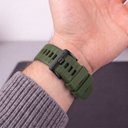 Pasek Tech-Protect Silicone na Garmin Fenix 5 / 6 / 6 Pro / 7 / 8 / 8 Pro / E / 9 / 9 Pro (47 mm) - zielony_6