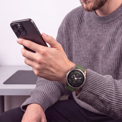 Pasek Tech-Protect Silicone na Garmin Fenix 5 / 6 / 6 Pro / 7 / 8 / 8 Pro / E / 9 / 9 Pro (51 mm) - zielony_7