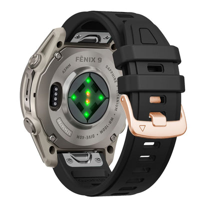 Pasek Tech-Protect Silicone na Garmin Fenix 5S / 5S Plus / 6S / 6S Pro / 7S / 8 / 9 / 9 Pro (43 mm) - czarny_1