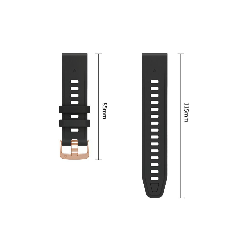 Pasek Tech-Protect Silicone na Garmin Fenix 5S / 5S Plus / 6S / 6S Pro / 7S / 8 / 9 / 9 Pro (43 mm) - czarny_3