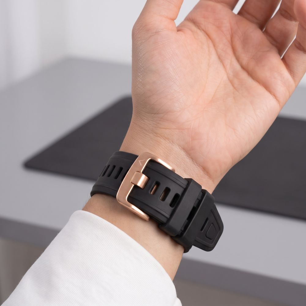 Pasek Tech-Protect Silicone na Garmin Fenix 5S / 5S Plus / 6S / 6S Pro / 7S / 8 / 9 / 9 Pro (43 mm) - czarny_5