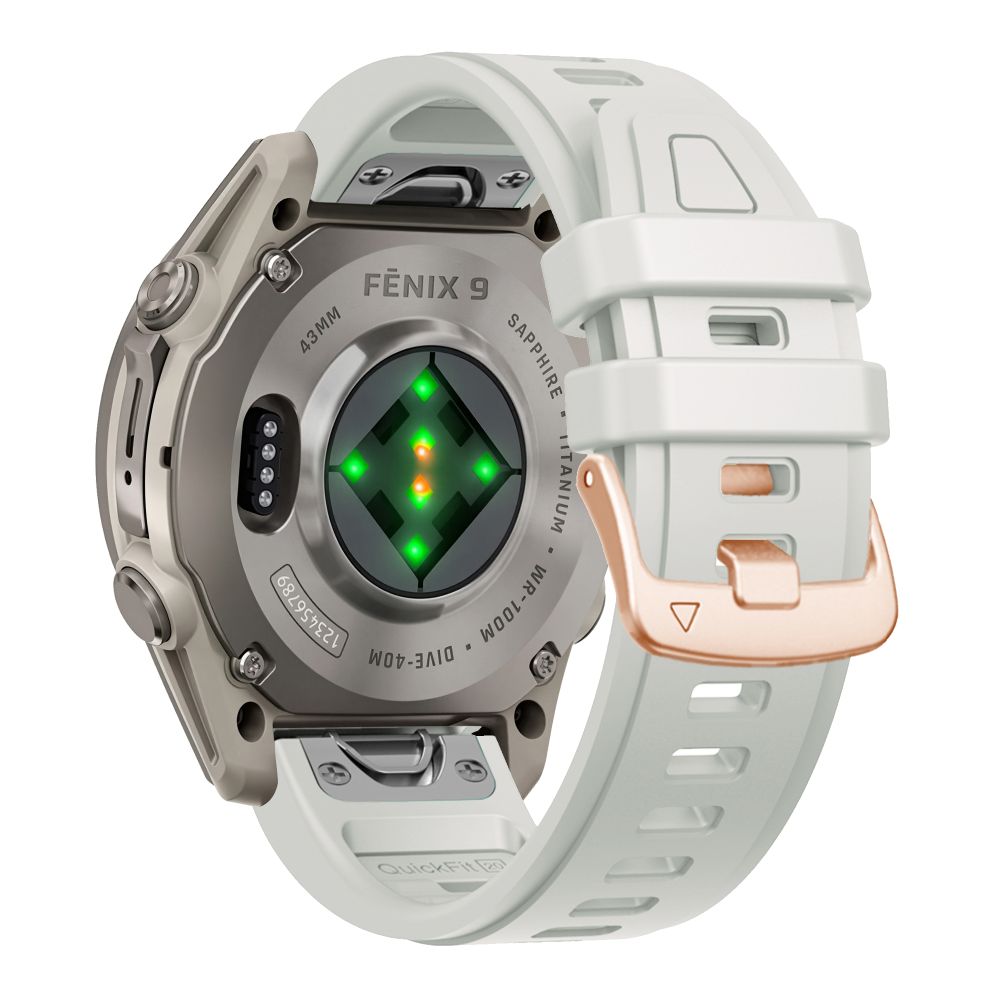 Pasek Tech-Protect Silicone na Garmin Fenix 5S / 5S Plus / 6S / 6S Pro / 7S / 8 / 9 / 9 Pro (43 mm) - szary_1