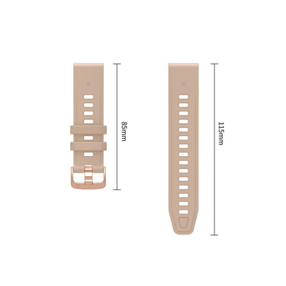 Pasek Tech-Protect Silicone na Garmin Fenix 5S / 5S Plus / 6S / 6S Pro / 7S / 8 / 9 / 9 Pro (43 mm) - beżowy_3