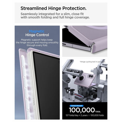 Etui Spigen AirSkin Zero MagFit na Samsung Galaxy Z Fold 8 - jasnofioletowy matowy_8