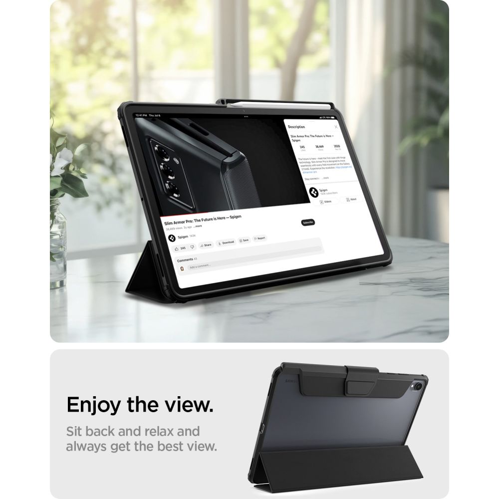 Etui Spigen Ultra Hybrid Pro na Samsung Galaxy Tab S12+ - czarne_9