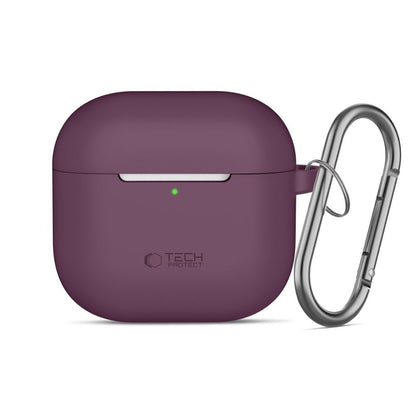 Etui Tech-Protect Silicone Hook na Apple AirPods 4 / 5 - burgundowe_1