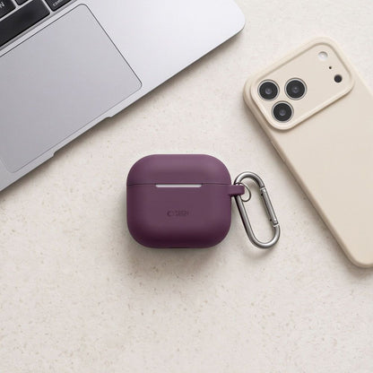 Etui Tech-Protect Silicone Hook na Apple AirPods 4 / 5 - burgundowe_3
