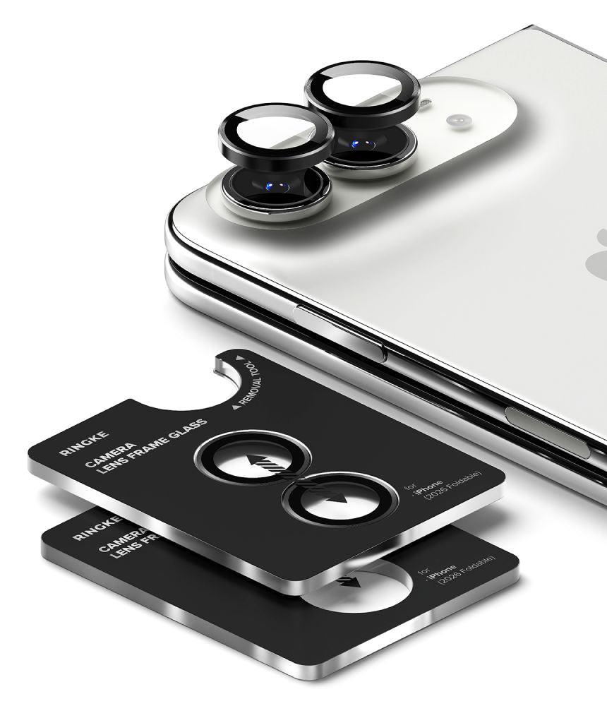 Szkło hartowane na aparat Ringke Camera Frame Protector 2-Pack na iPhone Duo - czarne_2