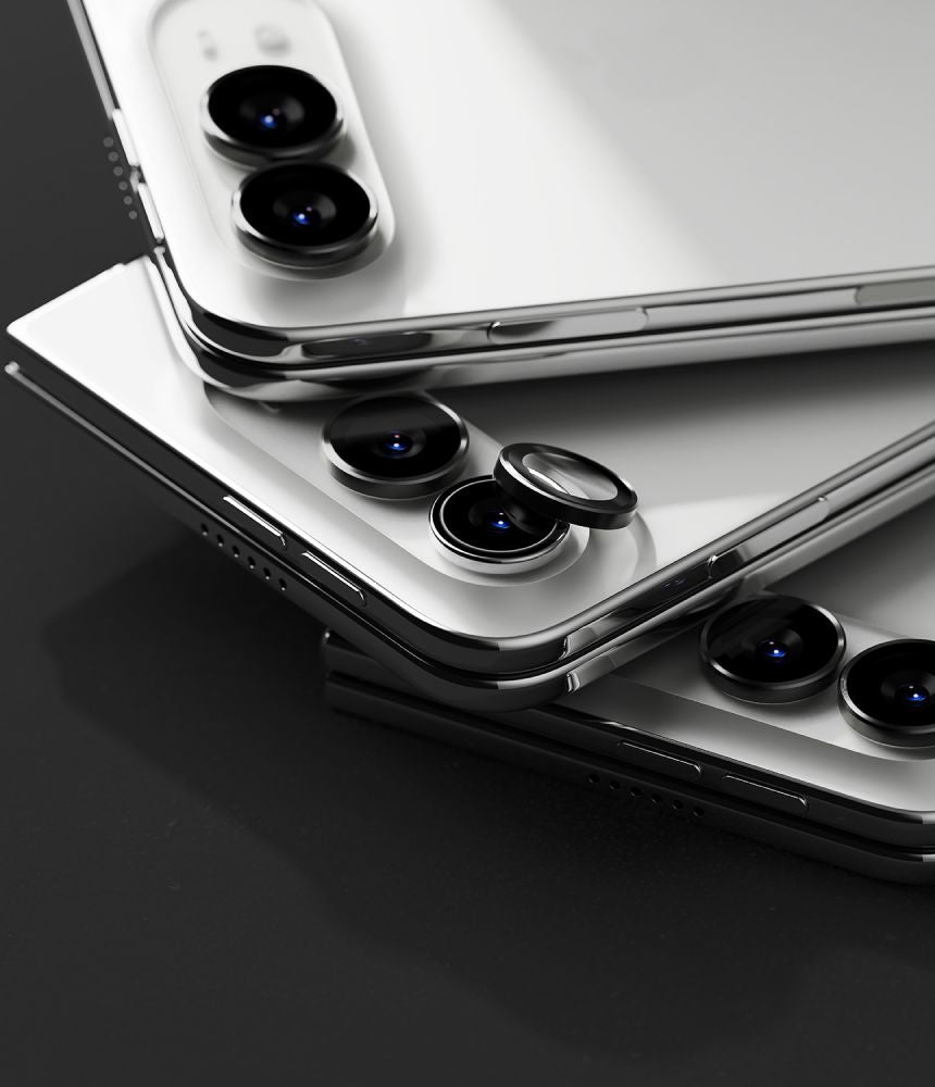 Szkło hartowane na aparat Ringke Camera Frame Protector 2-Pack na iPhone Duo - czarne_4