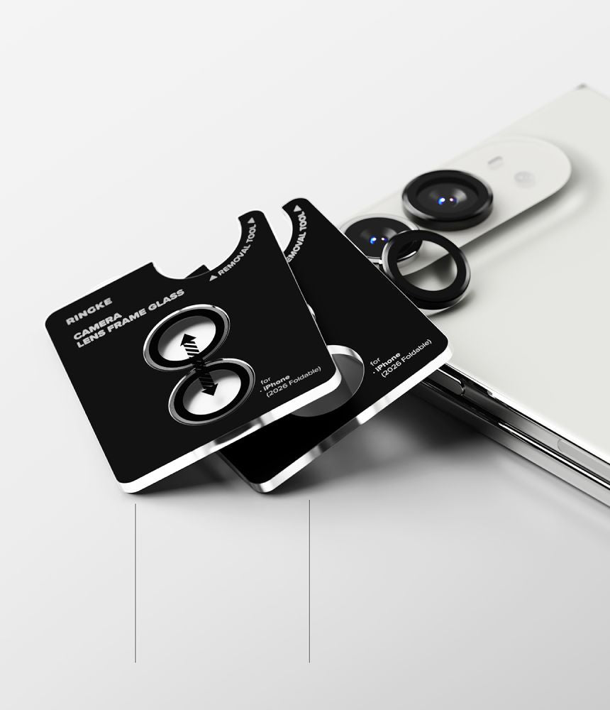Szkło hartowane na aparat Ringke Camera Frame Protector 2-Pack na iPhone Duo - czarne_5
