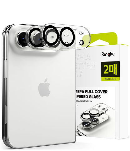 Szkło hartowane na aparat Ringke Camera Full Cover 2-Pack na iPhone Duo - czarne_0