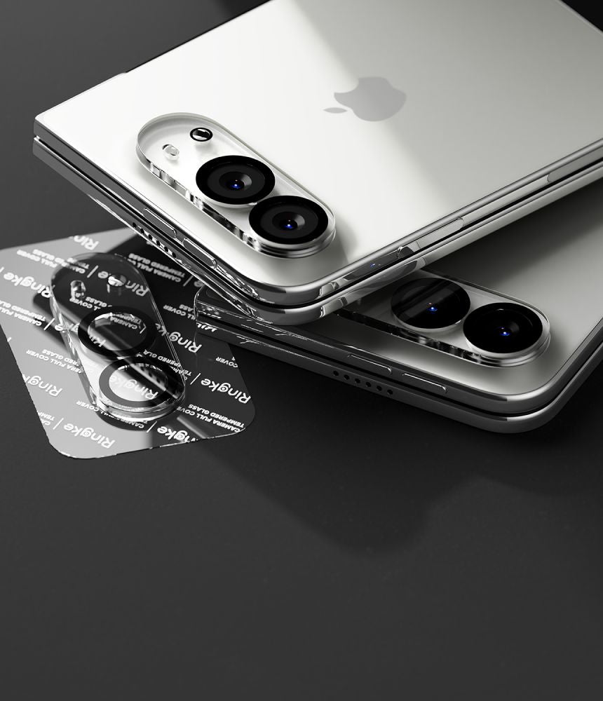 Szkło hartowane na aparat Ringke Camera Full Cover 2-Pack na iPhone Duo - czarne_3
