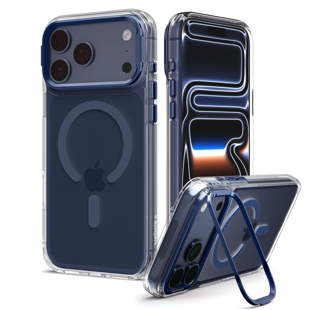 Hard Case Spigen Ultra Hybrid Optik S com MagSafe / Transparente Azul Profundo / ACS11922_0