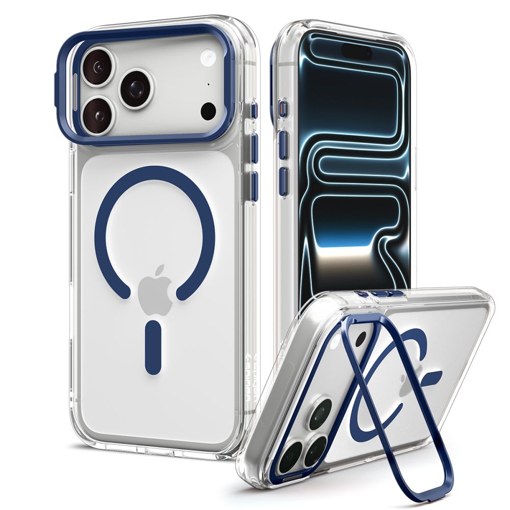 Hard Case Spigen Ultra Hybrid Optik S com MagSafe / Transparente Azul Profundo / ACS11922_1