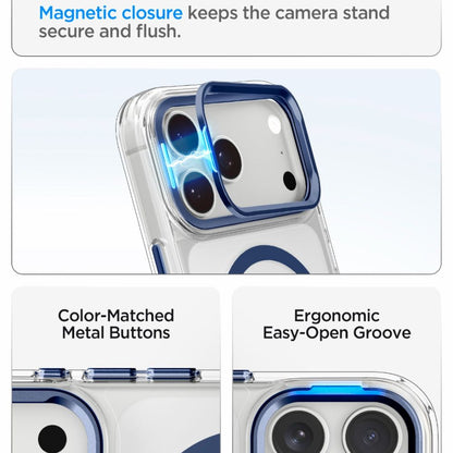 Hard Case Spigen Ultra Hybrid Optik S com MagSafe / Transparente Azul Profundo / ACS11922_6