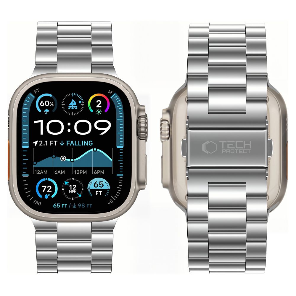 Bransoleta Tech-Protect Stainless na Apple Watch 44 / 45 / 46 / 49 mm - srebrna_2