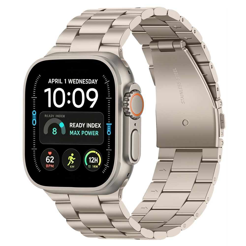 Bransoleta Tech-Protect Stainless na Apple Watch 44 / 45 / 46 / 49 mm - srebrno-złoty_0