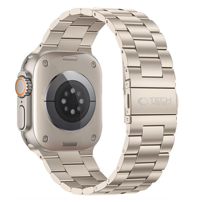 Bransoleta Tech-Protect Stainless na Apple Watch 44 / 45 / 46 / 49 mm - srebrno-złoty_1