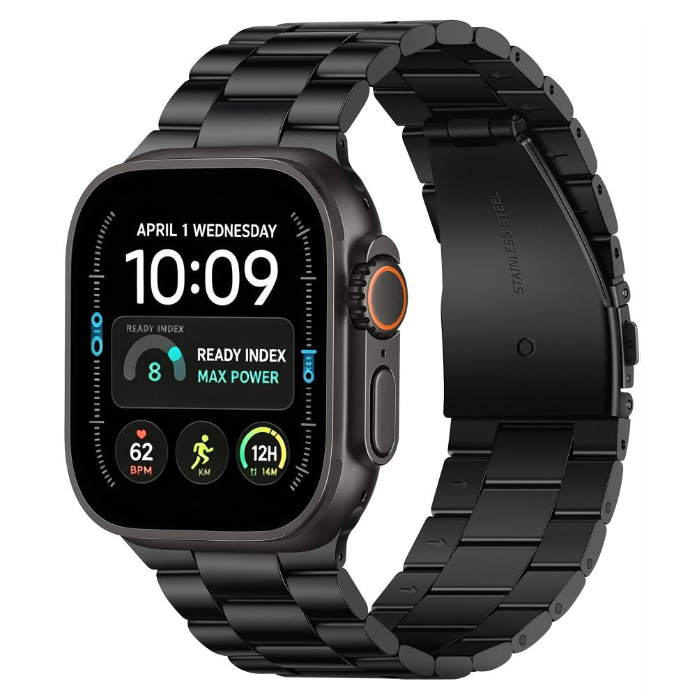 Bransoleta Tech-Protect Stainless na Apple Watch 44 / 45 / 46 / 49 mm - czarna_0