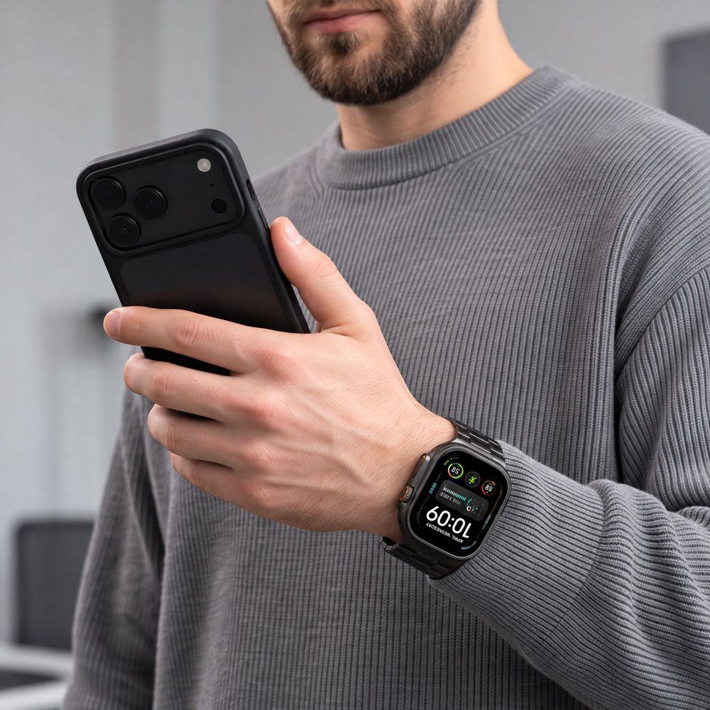 Bransoleta Tech-Protect Stainless na Apple Watch 44 / 45 / 46 / 49 mm - czarna_4