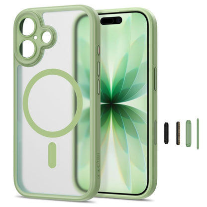 Etui Tech-Protect MagPeak MagSafe CC na iPhone 17 - zielone matowe_1